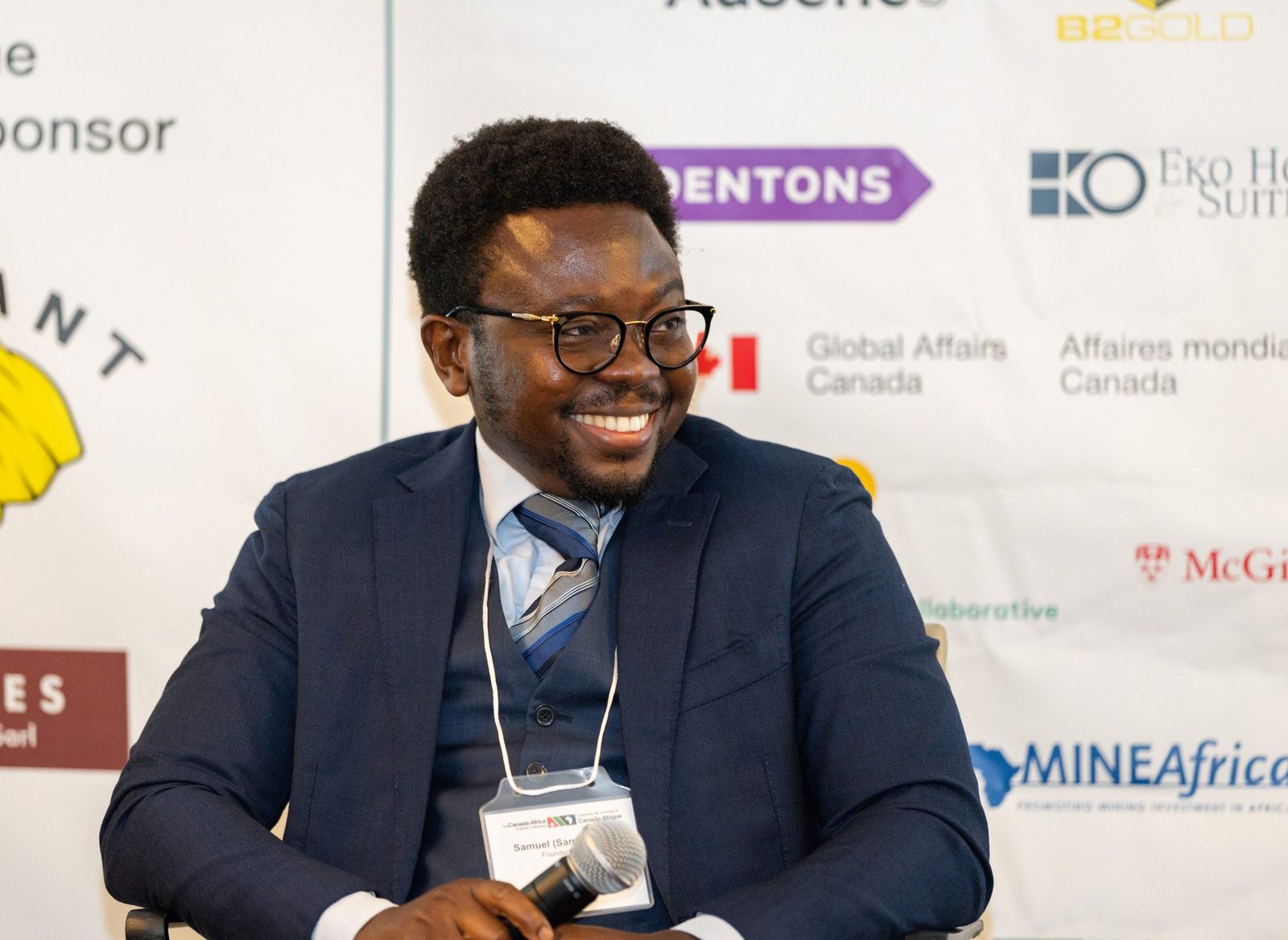 Sam Alonge après la session