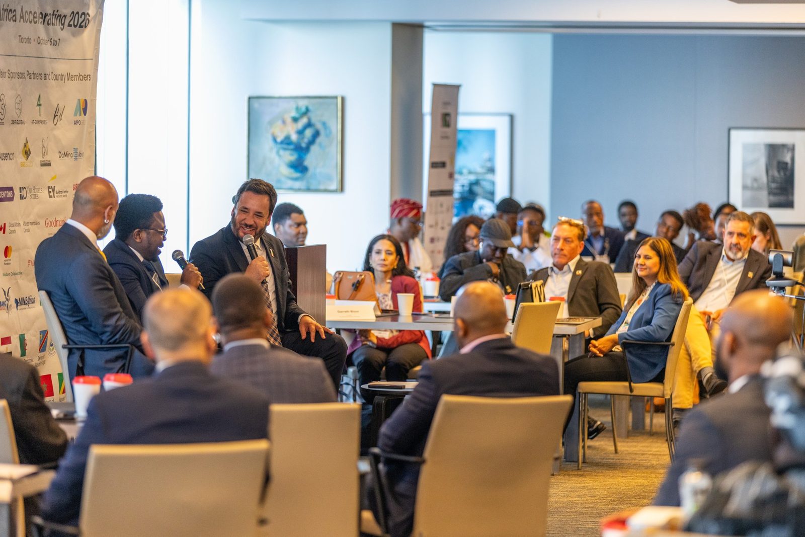 La salle chez Goodmans LLP pendant la session 2